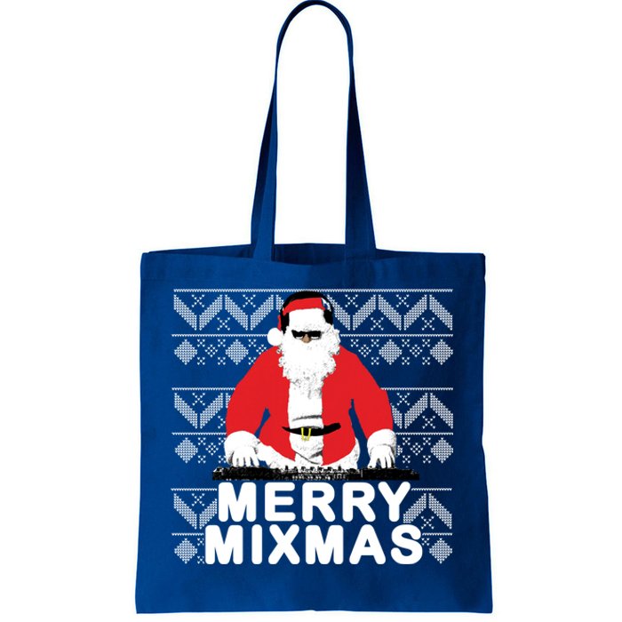 Merry Mixmas To The Dj Santa Father Christmas Funny Great Gift Tote Bag