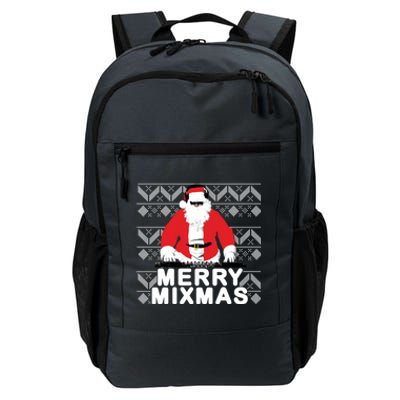 Merry Mixmas To The Dj Santa Father Christmas Funny Great Gift Daily Commute Backpack