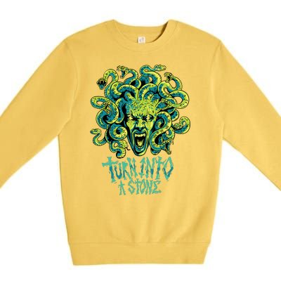 Medusa Monster Turn Into Stone Premium Crewneck Sweatshirt