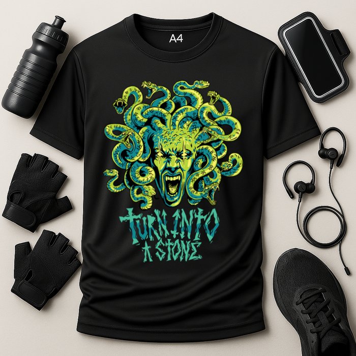 Medusa Monster Turn Into Stone Performance Shirt