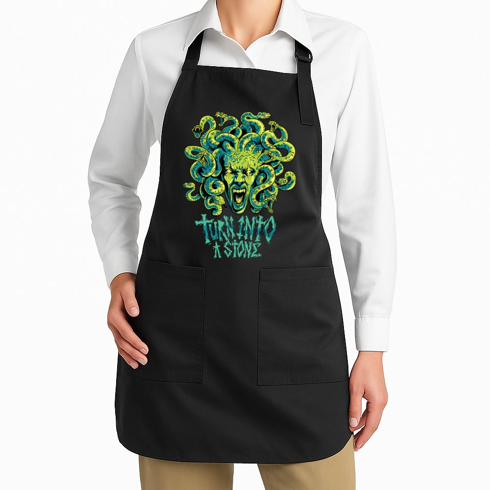 Medusa Monster Turn Into Stone Apron