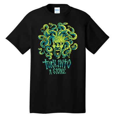 Medusa Monster Turn Into Stone Tall T-Shirt