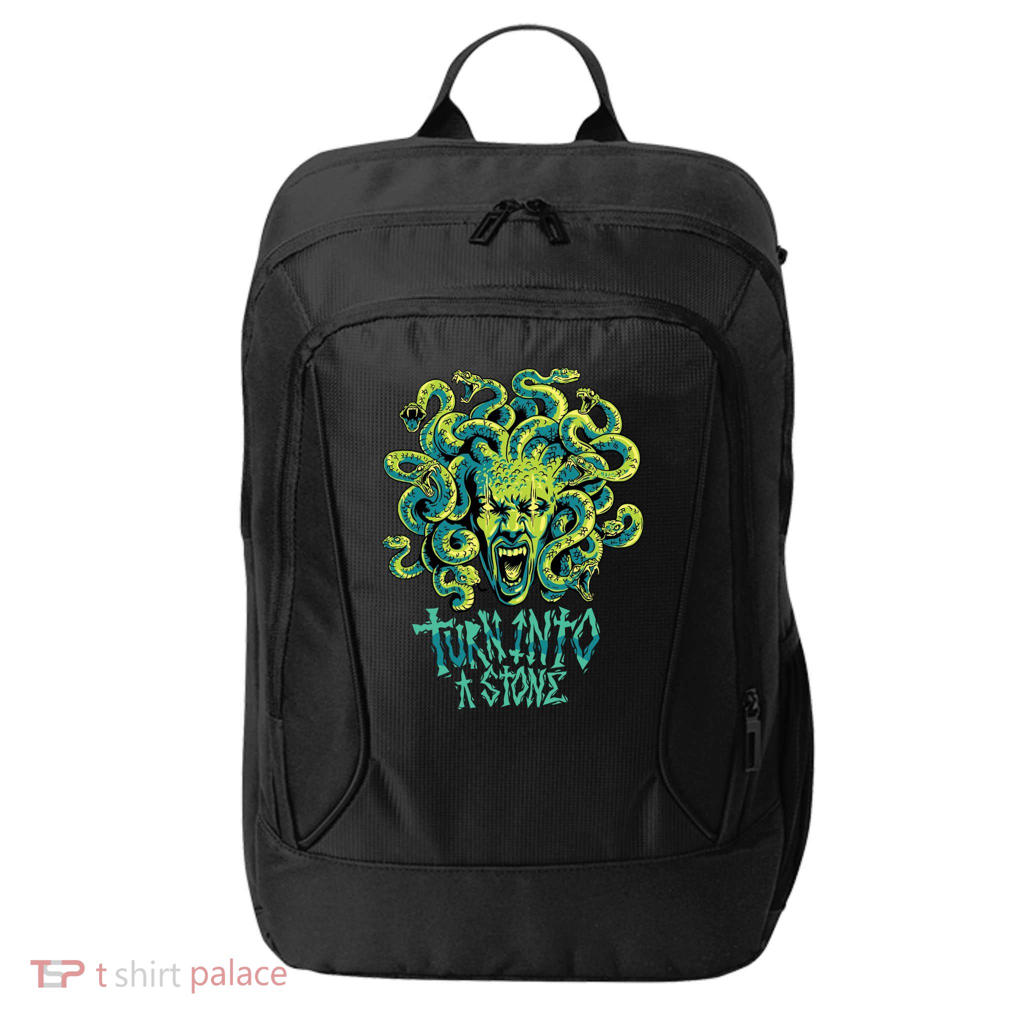 Medusa Monster Turn Into Stone City Backpack