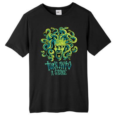 Medusa Monster Turn Into Stone Tall Fusion ChromaSoft Performance T-Shirt