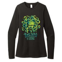 Medusa Monster Turn Into Stone Womens CVC Long Sleeve Shirt