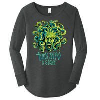 Medusa Monster Turn Into Stone Women's Perfect Tri Tunic Long Sleeve Shirt