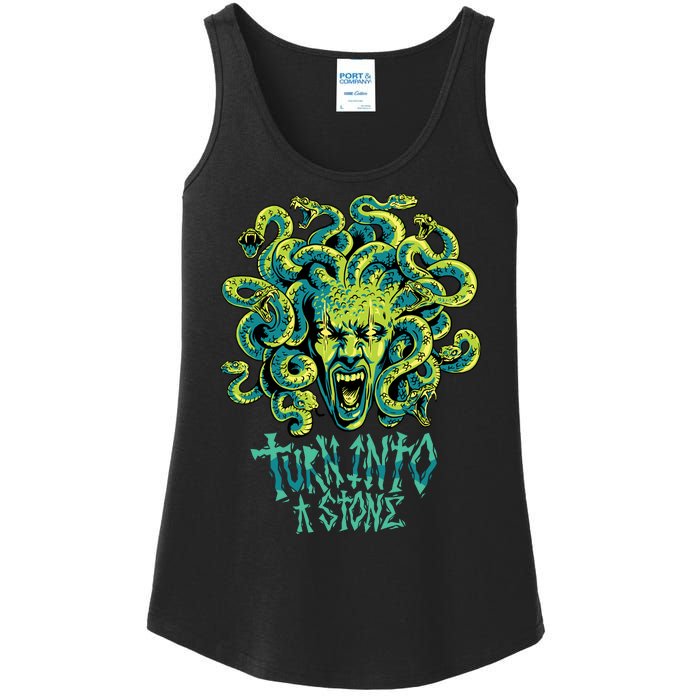 Medusa Monster Turn Into Stone Ladies Essential Tank