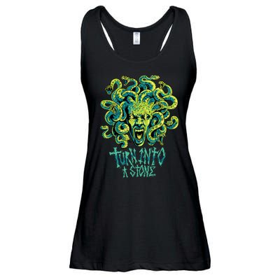 Medusa Monster Turn Into Stone Ladies Essential Flowy Tank