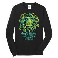 Medusa Monster Turn Into Stone Tall Long Sleeve T-Shirt