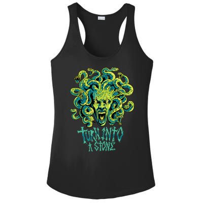 Medusa Monster Turn Into Stone Ladies PosiCharge Competitor Racerback Tank