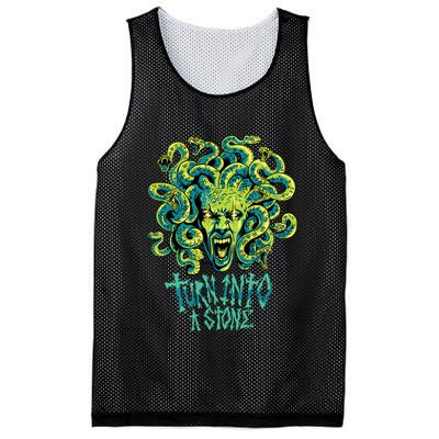 Medusa Monster Turn Into Stone Mesh Reversible Basketball Jersey Tank