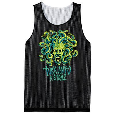 Medusa Monster Turn Into Stone Mesh Reversible Basketball Jersey Tank