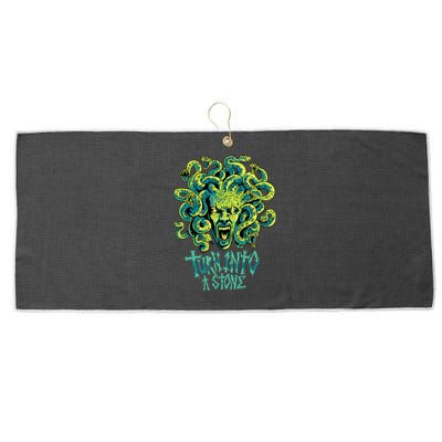 Medusa Monster Turn Into Stone Large Microfiber Waffle Golf Towel