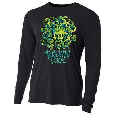 Medusa Monster Turn Into Stone Cooling Performance Long Sleeve Crew