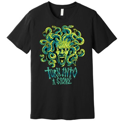 Medusa Monster Turn Into Stone Premium T-Shirt