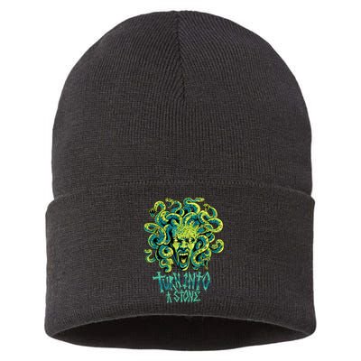 Medusa Monster Turn Into Stone Sustainable Knit Beanie