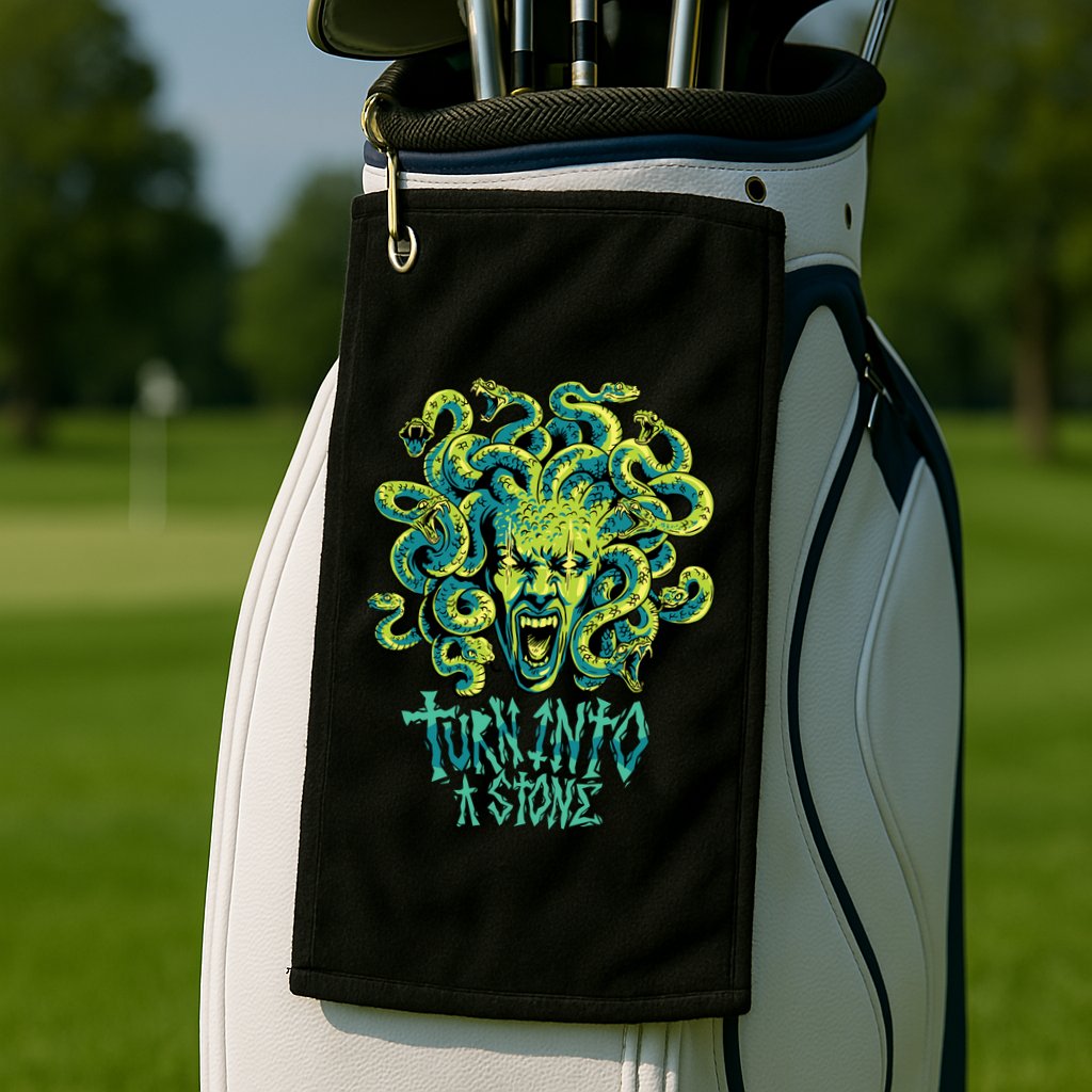 Medusa Monster Turn Into Stone Golf Towel