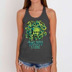 Medusa Monster Turn Into Stone Women's Knotted Racerback Tank