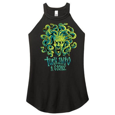 Medusa Monster Turn Into Stone Women's Perfect Tri Rocker Tank