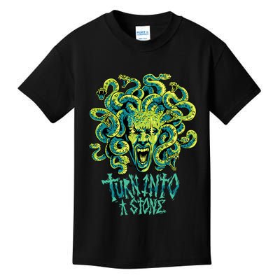 Medusa Monster Turn Into Stone Kids T-Shirt