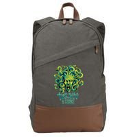 Medusa Monster Turn Into Stone Cotton Canvas Backpack