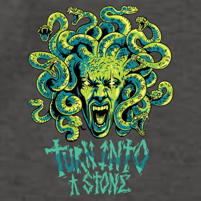 Medusa Monster Turn Into Stone Vector Backpack