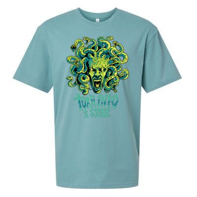 Medusa Monster Turn Into Stone Sueded Cloud Jersey T-Shirt