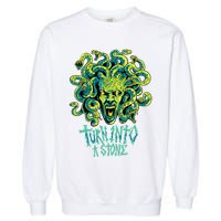 Medusa Monster Turn Into Stone Garment-Dyed Sweatshirt