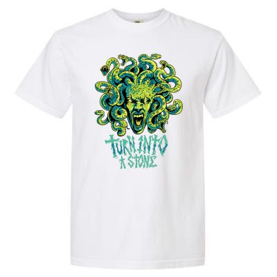 Medusa Monster Turn Into Stone Garment-Dyed Heavyweight T-Shirt