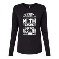 Mathematics Math Teacher Algebra Funny Womens Cotton Relaxed Long Sleeve T-Shirt