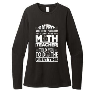 Mathematics Math Teacher Algebra Funny Womens CVC Long Sleeve Shirt