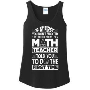 Mathematics Math Teacher Algebra Funny Ladies Essential Tank