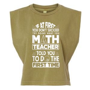 Mathematics Math Teacher Algebra Funny Garment-Dyed Women's Muscle Tee