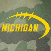Michigan MI Throwback College Font Classic Legacy Tie Dye Trucker Hat
