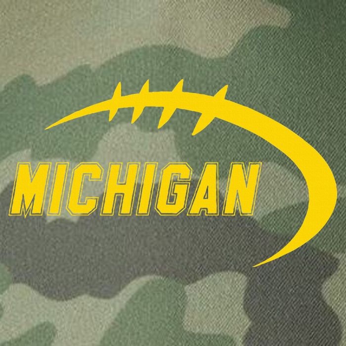 Michigan MI Throwback College Font Classic Legacy Tie Dye Trucker Hat