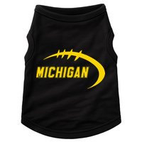 Michigan MI Throwback College Font Classic Doggie Tank