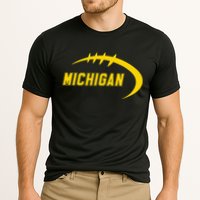 Michigan MI Throwback College Font Classic Performance Shirt