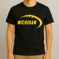 Michigan MI Throwback College Font Classic T-Shirt