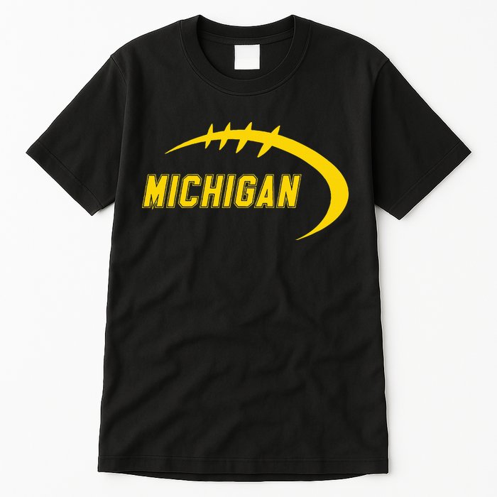 Michigan MI Throwback College Font Classic Tall T-Shirt