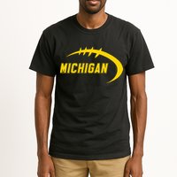 Michigan MI Throwback College Font Classic Tall T-Shirt