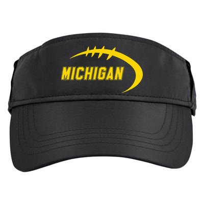 Michigan MI Throwback College Font Classic Adult Drive Performance Visor