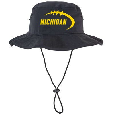 Michigan MI Throwback College Font Classic Bucket Hat