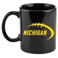 Michigan MI Throwback College Font Classic 11oz C Handle Ceramic Mug
