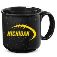 Michigan MI Throwback College Font Classic 15oz Campfire Ceramic Mug
