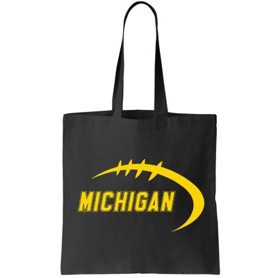 Michigan MI Throwback College Font Classic Bag