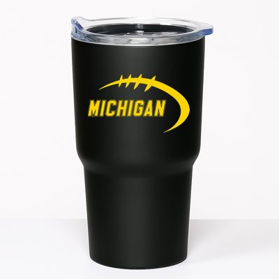 Michigan MI Throwback College Font Classic Tumbler