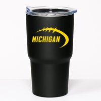 Michigan MI Throwback College Font Classic Tumbler
