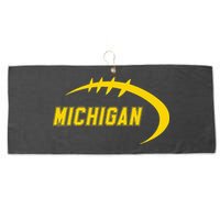 Michigan MI Throwback College Font Classic Large Microfiber Waffle Golf Towel
