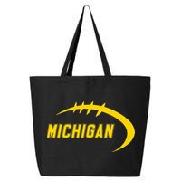 Michigan MI Throwback College Font Classic 25L Jumbo Tote