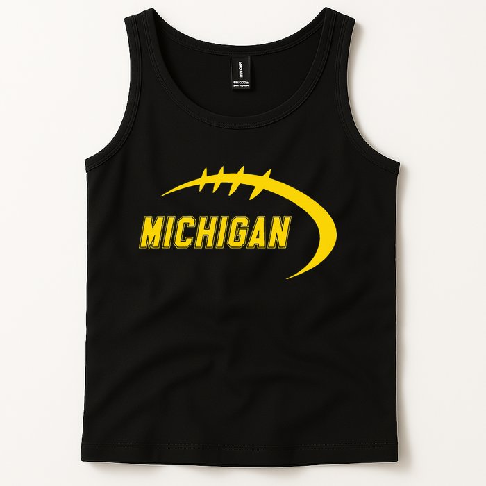 Michigan MI Throwback College Font Classic Tank Top
